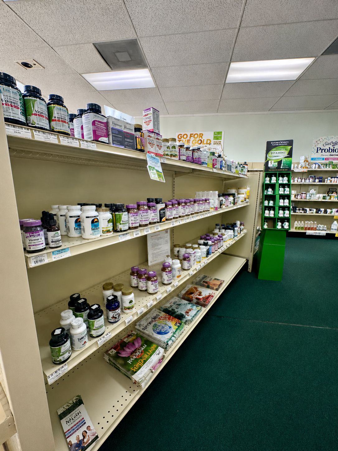 The vitamin and supplement aisles